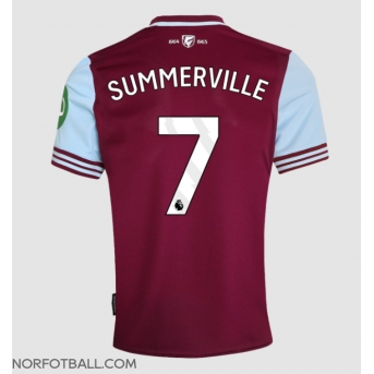 Billige Fotballdrakt West Ham United Crysencio Summerville #7 Replika Hjemmedrakt 2024-25 Kortermet